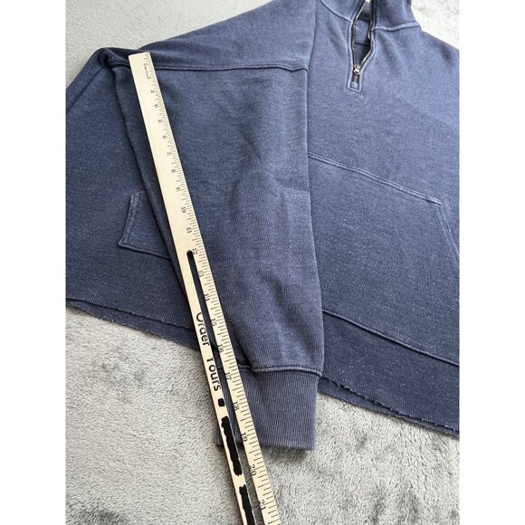 Aerie Womens Large Half-Zip Pullover Lightweight Sweatshirt Kangaroo Pocket - Picture 6 of 10